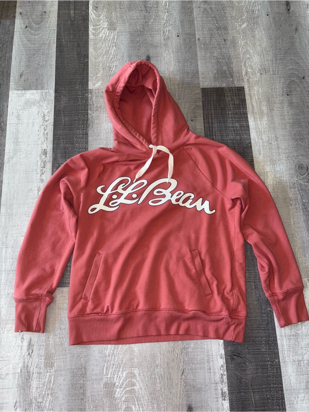 🍣L.L. Bean Coral Graphic Pullover Hoodie